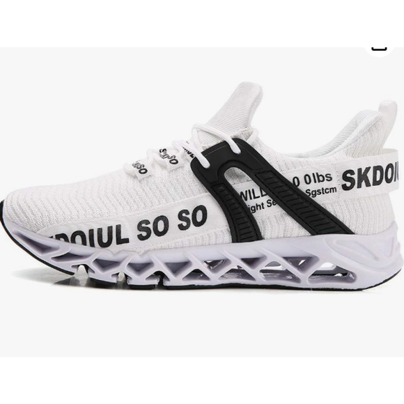 Just So So Women's White Black Fashion Gym Sneaker Shoes Sz 38 US 7.5/8 - Picture 1 of 11